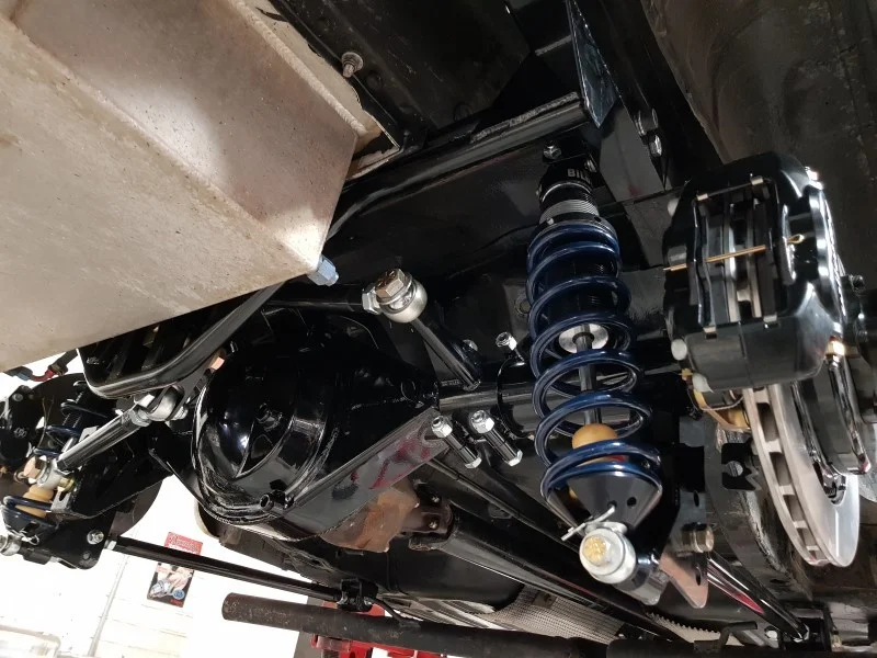 the finished product in the race car