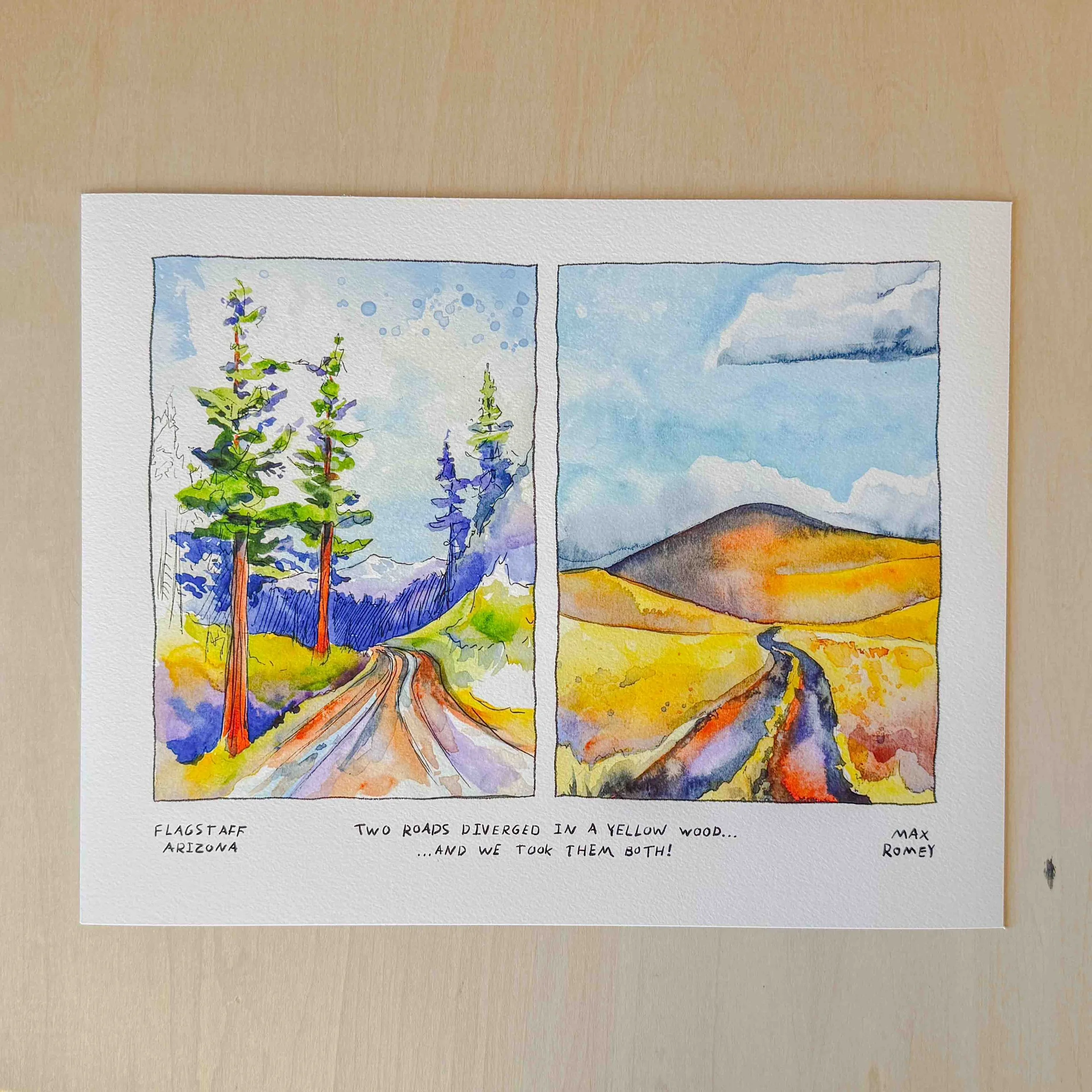 Two Roads Diverged Limited Edition Print
