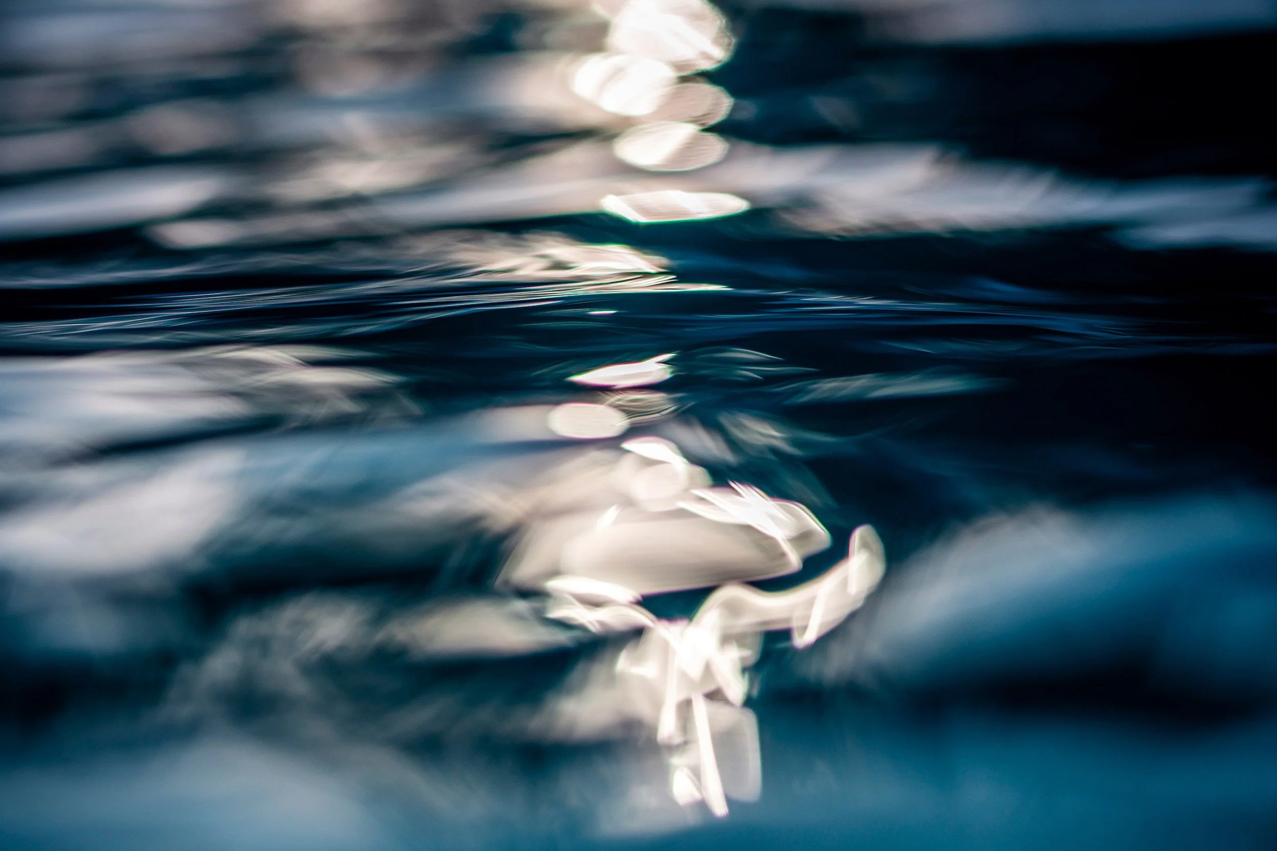 Ocean art photography of sunrise reflections from Ted Grambeau's Sealevel Collection of photography prints.