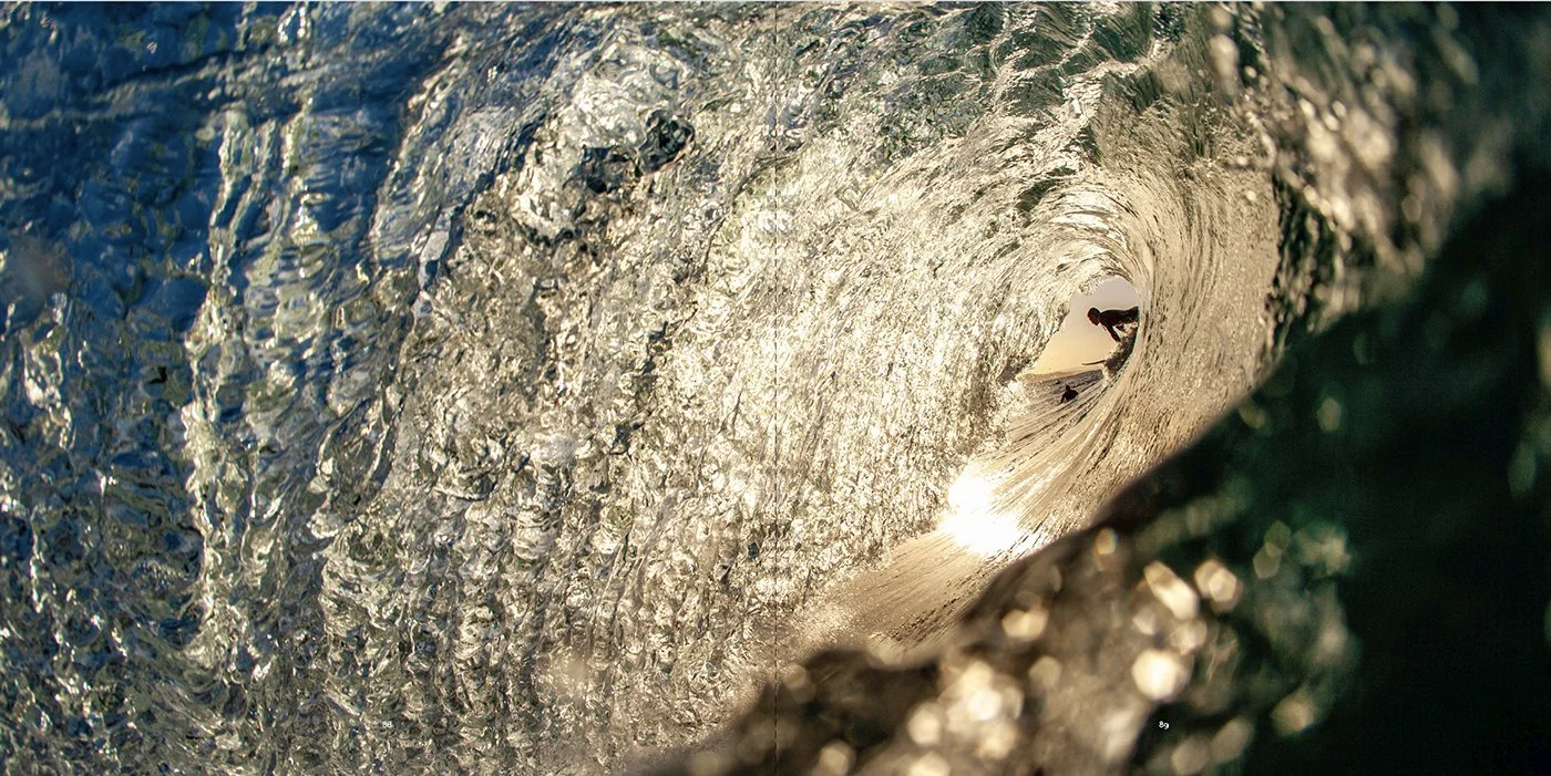 Inner perspective of Currumbin, a double page spread from Ted Grambeau's new photography book - Currumbin in Light