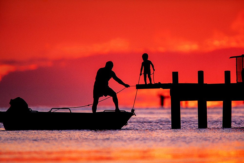 'FATHER & SON' - A Silhouette of Life