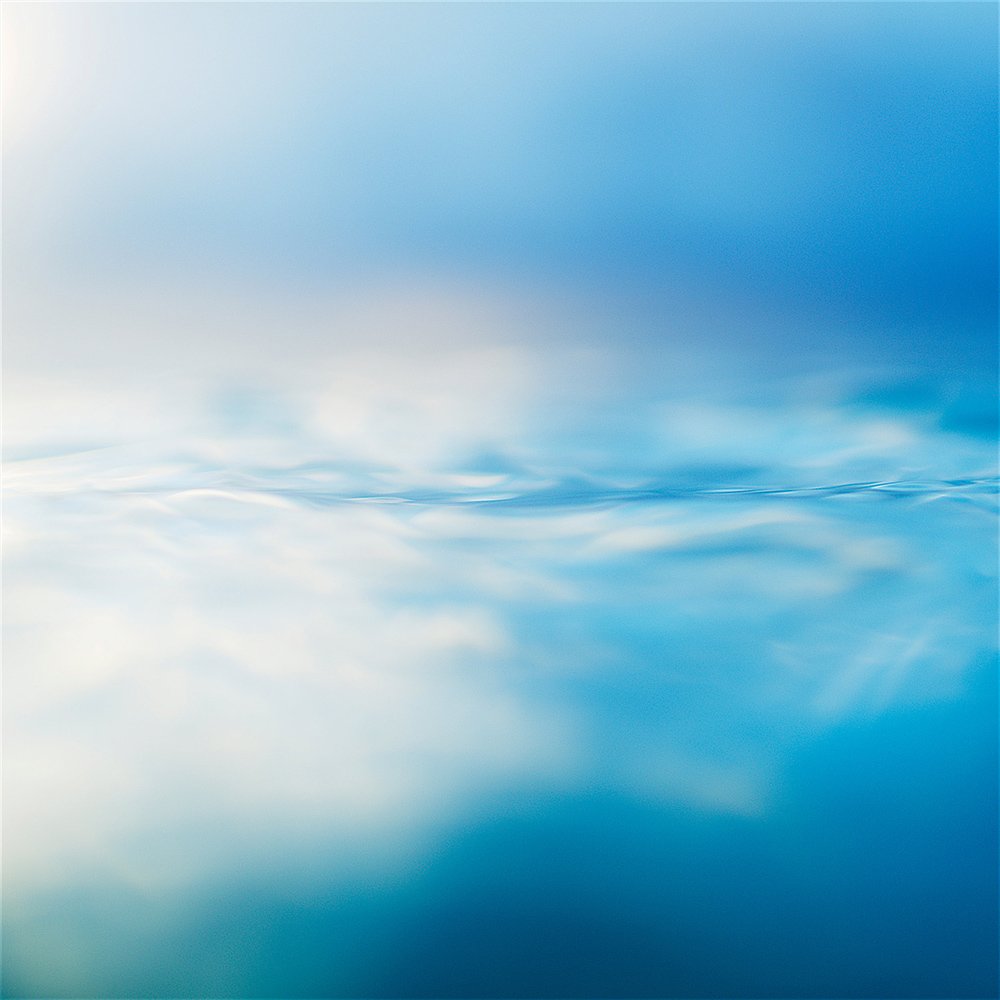 Blue Serenity: Ocean Art Photography Print: SEALEVEL #1 by Ted Grambeau.