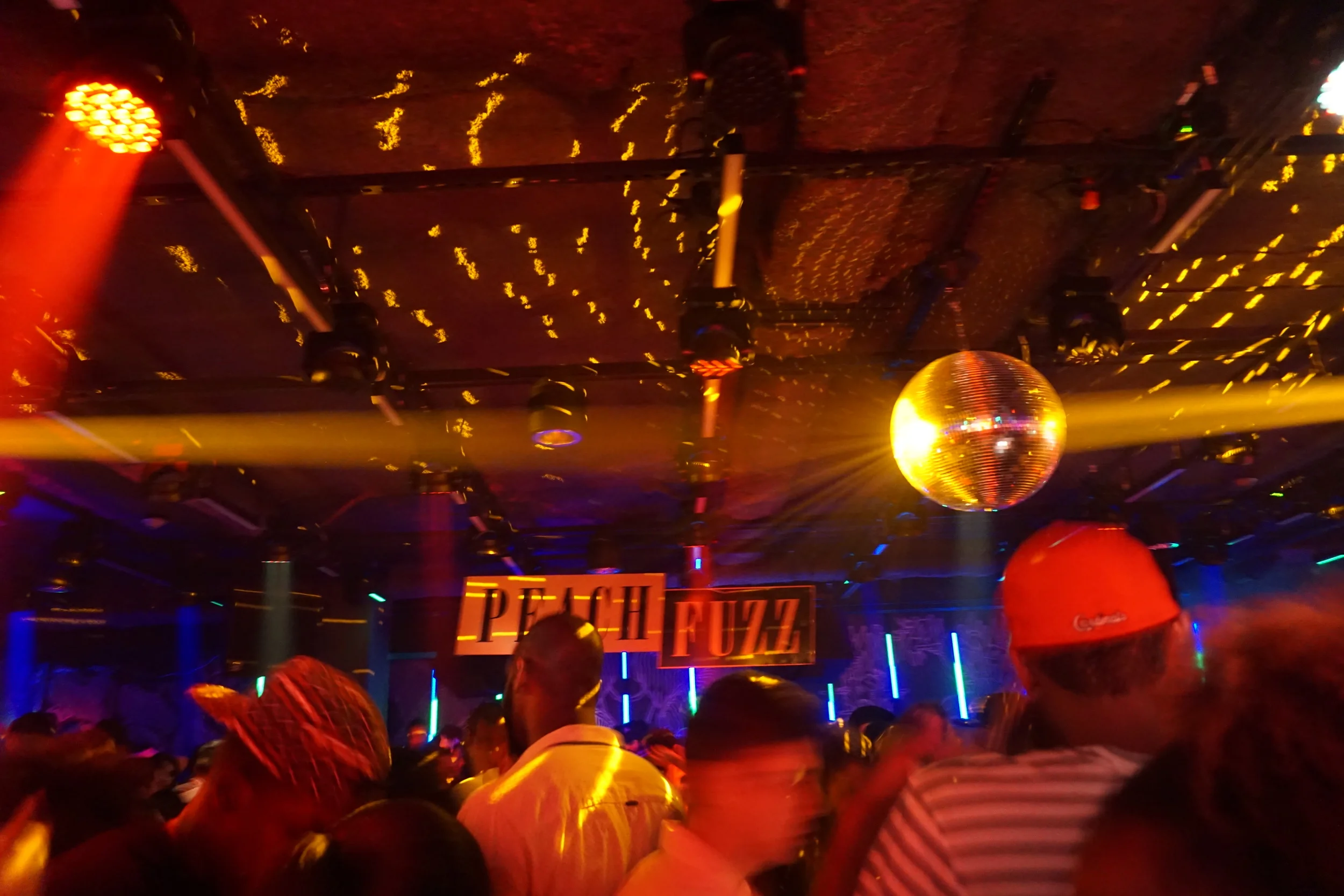 Posted up...#PeachFuzzParty @BasementMIAMI