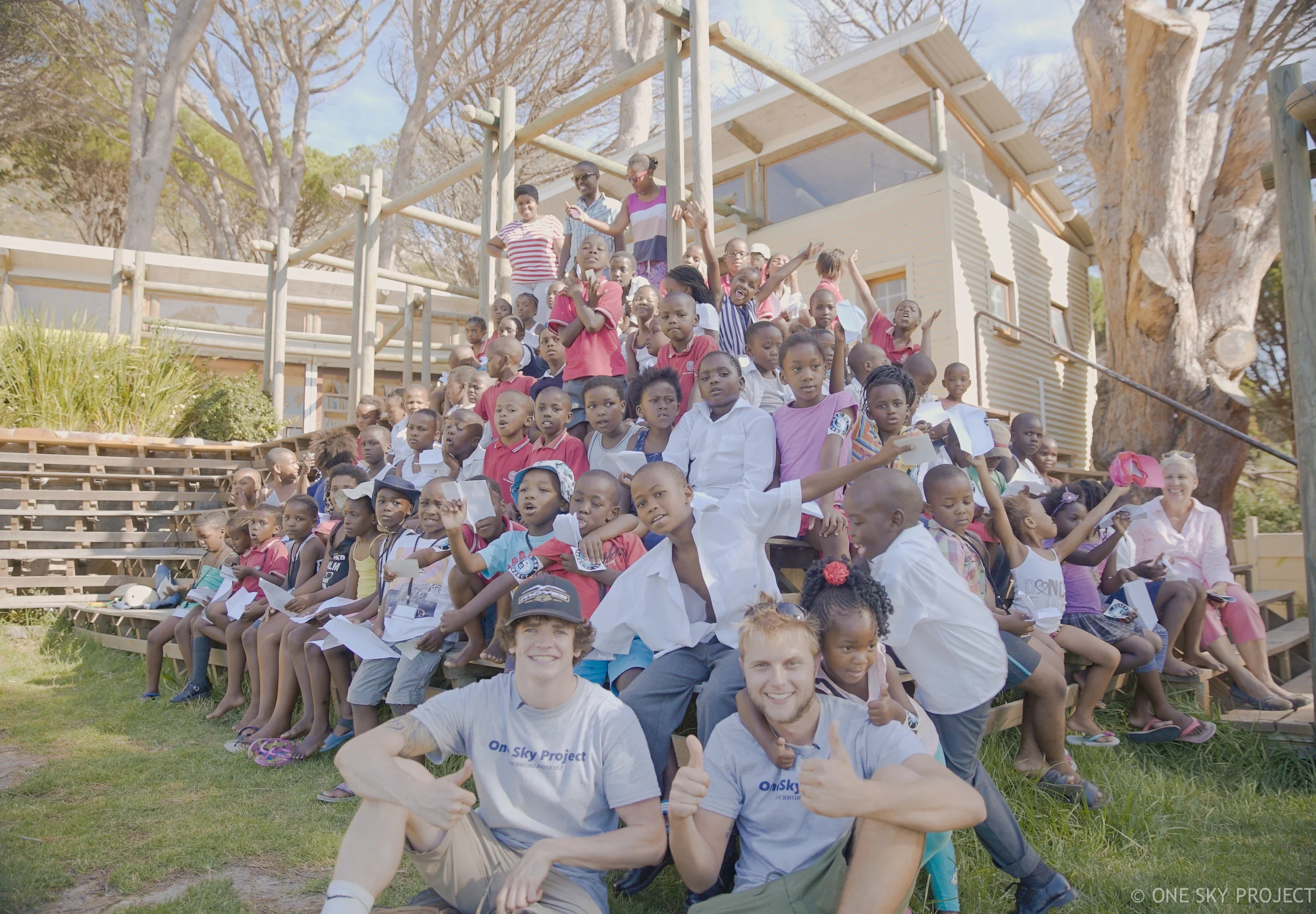 Marc and I with Ikhaya and the teachers on the top row
