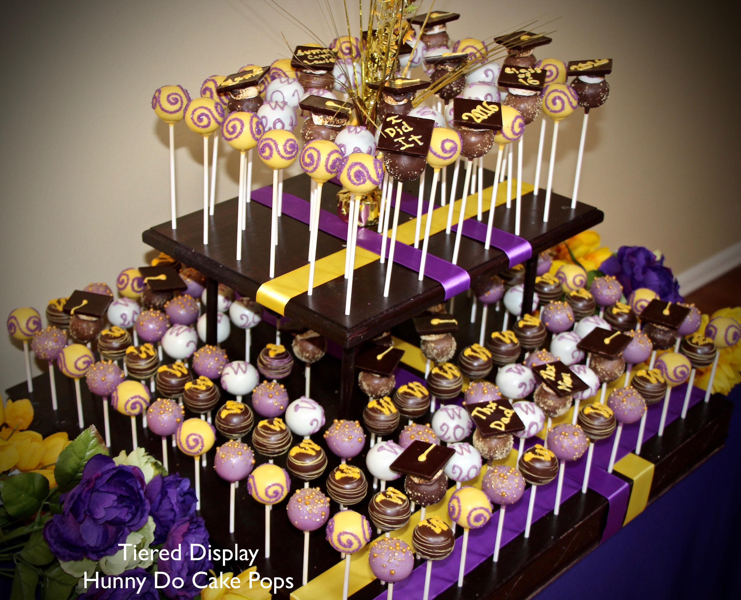 UW Graduation Cake Pops HunnyDo Tiered display.jpg