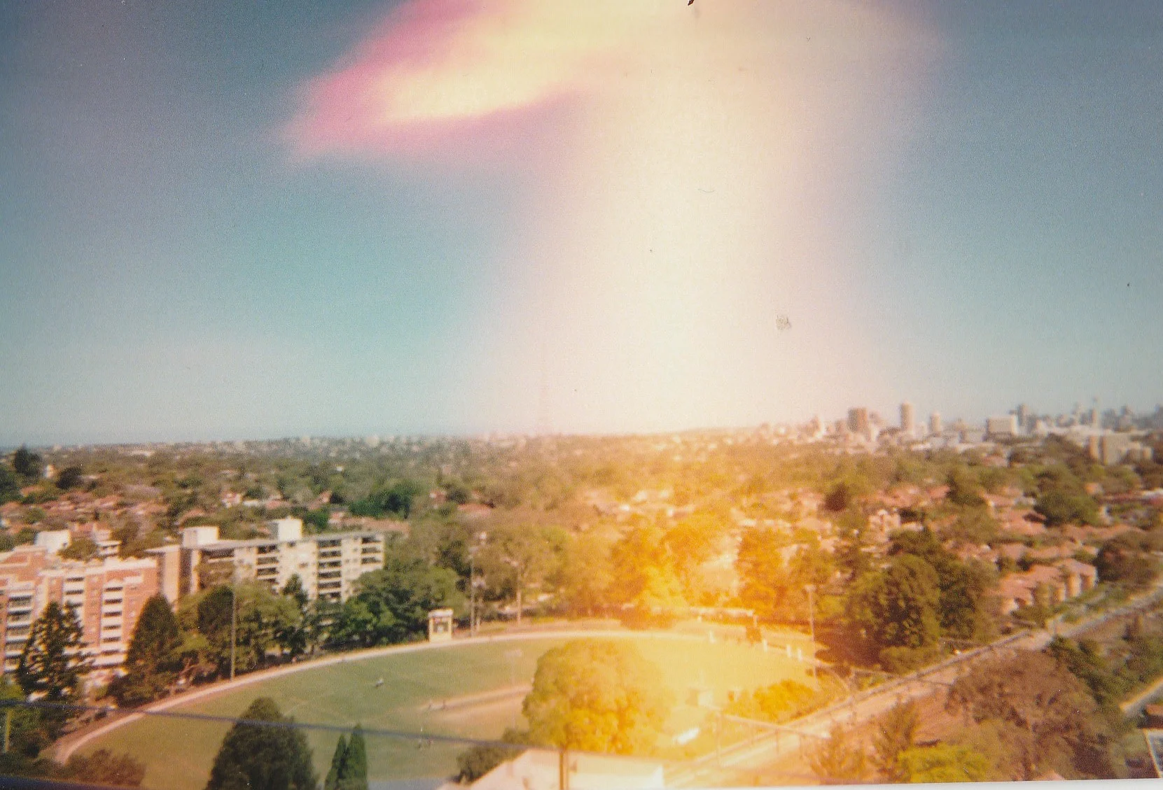 A view from our old apartment on a Summer's day. Chatswood, December 2017.