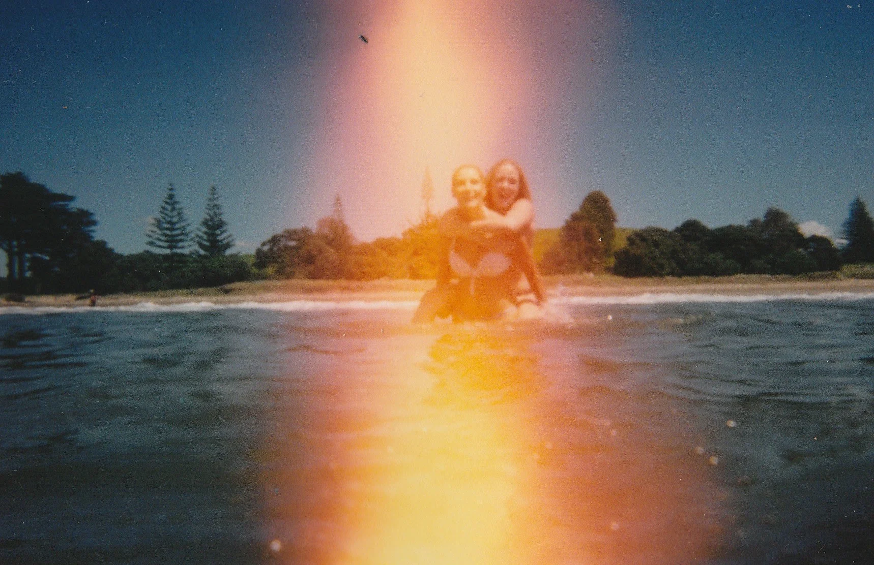 Best friends at Long Bay Beach, New Zealand. February, 2018.