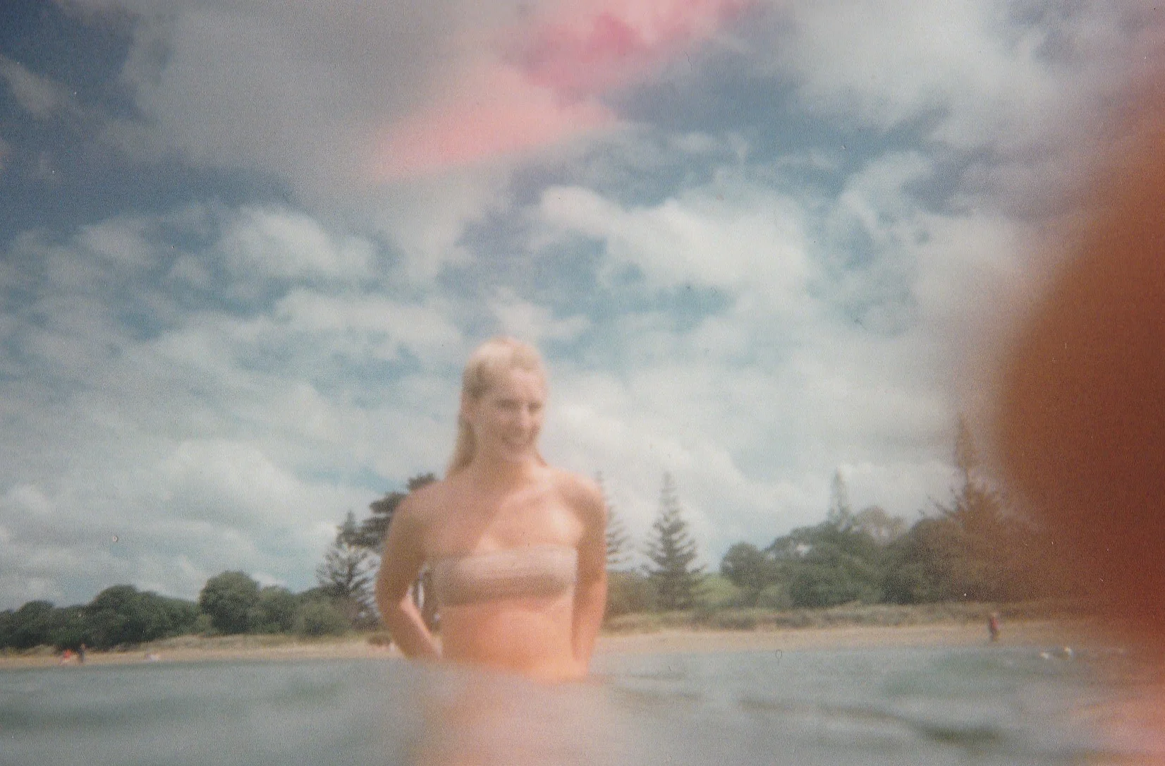 Finger over the lense for the 100th time. Long Bay Beach, New Zealand. February, 2018.