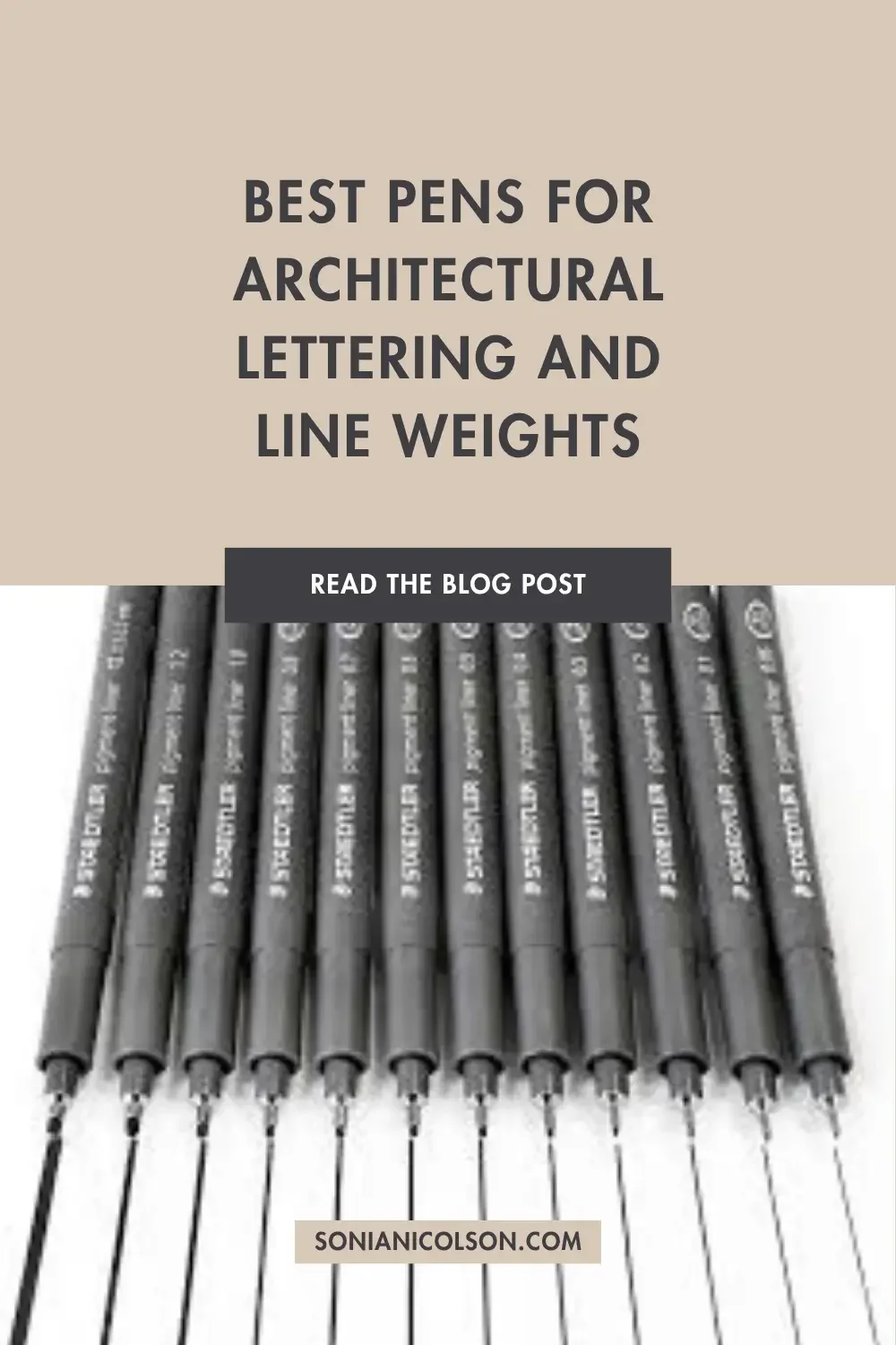 Best Pens for Architectural Lettering and line weights