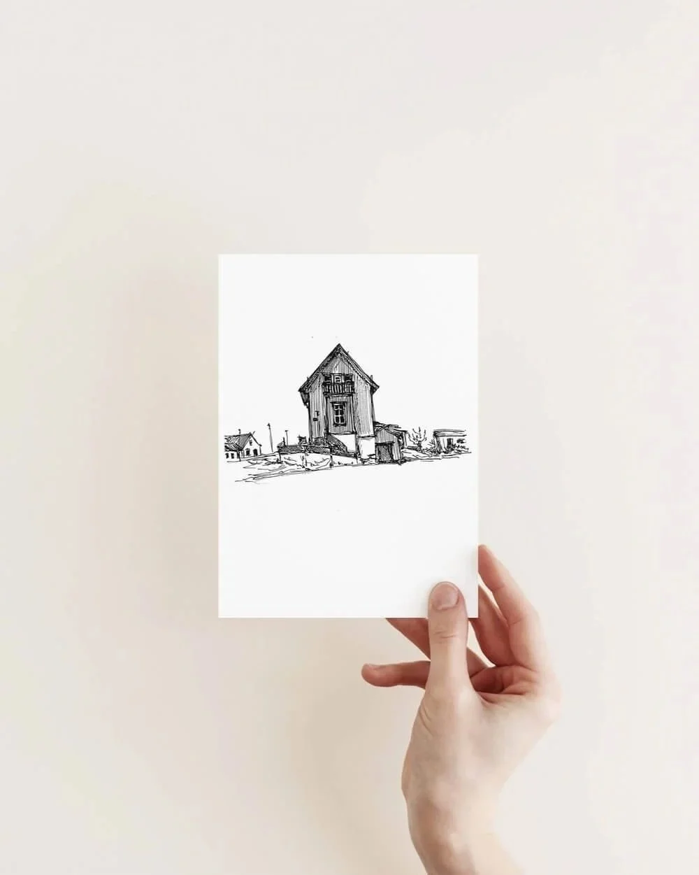 12 Aðalgata, Stykkishólmur - Original Architectural Sketch