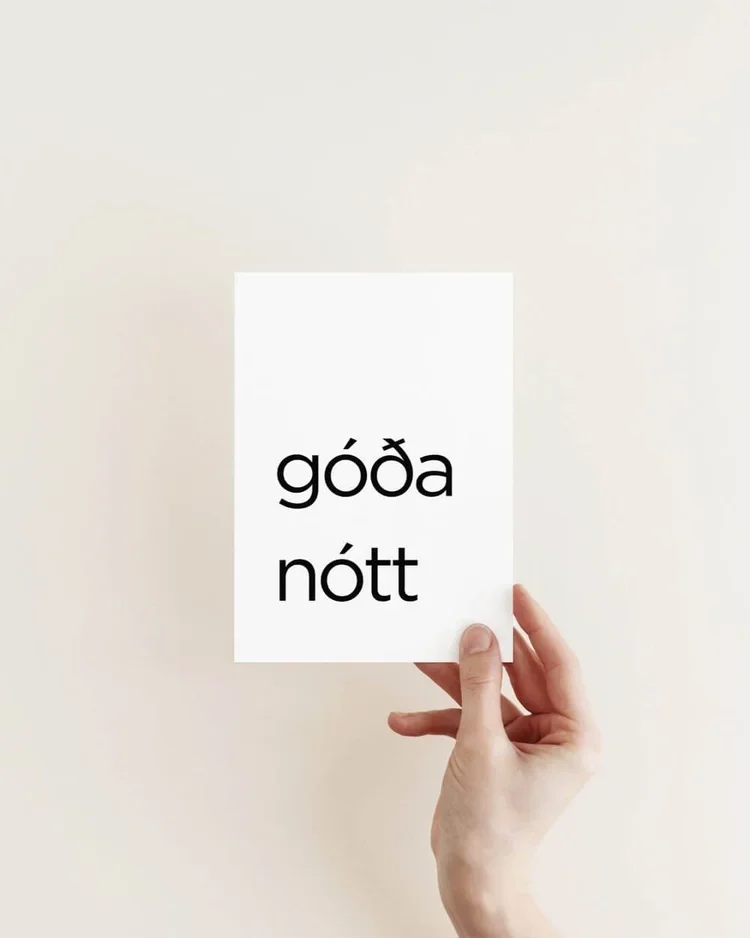 Góða Nótt Icelandic Print (Good Night)