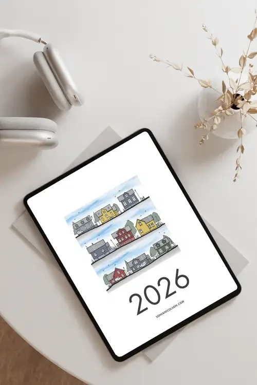 2025 Iceland Calendar by Sonia Nicolson