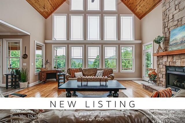 👋🏻 Hiya, guys! It&rsquo;s been crickets around here lately, we&rsquo;re welcoming baby boy #2 in less than a month, but work continues! This new listing in Roan Mountain seems like a dream. 💆🏻&zwj;♀️🏔🏠