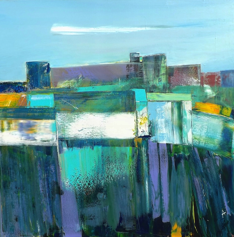 Just enough for the city (SOLD) 100X100cm