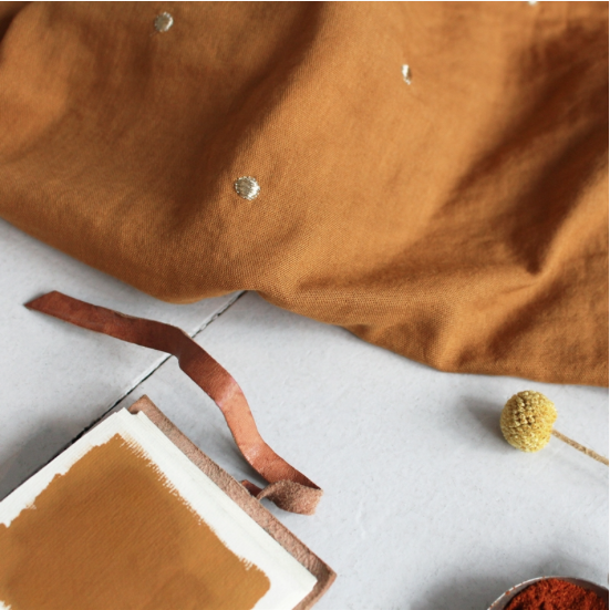 Atelier Brunette Stardust Ocher Double Gauze 3.png