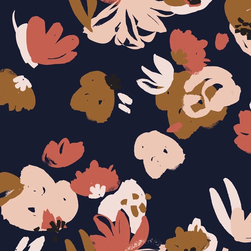 Atelier Brunette Posie Blue Viscose Dobby Fabric.jpg