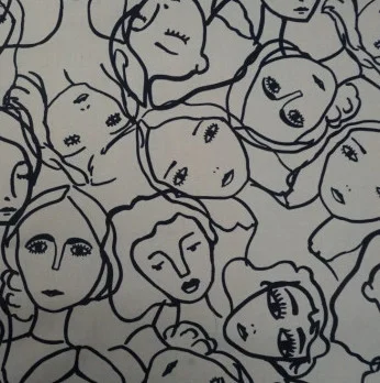 Lady McElroy Crowded Faces Oxford Navy.jpg