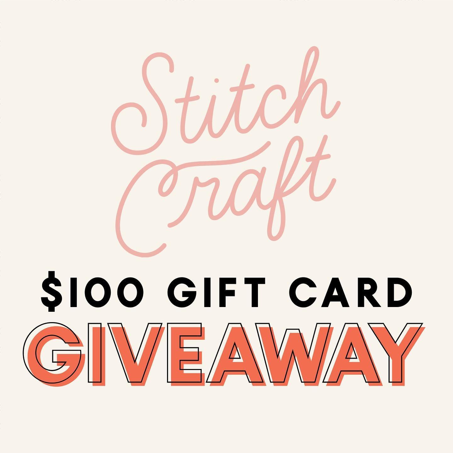 In celebration of Stitch Craft's 7th anniversary, we're giving away a $100 gift card to one lucky winner! To enter, simply:

1. Follow @shopstitchcraft
2. Tag a crafty friend

Each tag counts as an additional entry. The winner will be chosen 6/13/22.