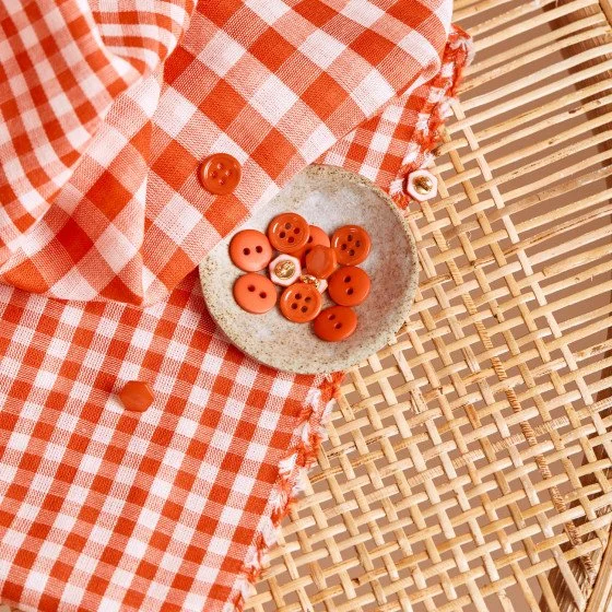Atelier Brunette Gingham Off-White Tangerine 1.jpeg