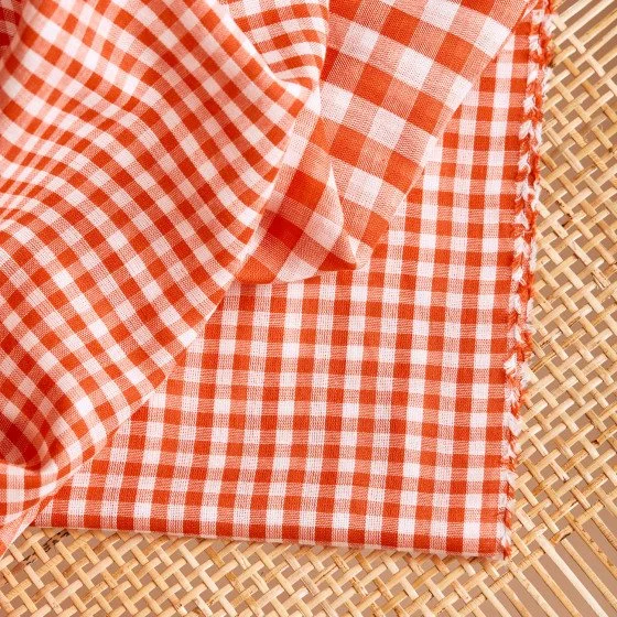 Atelier Brunette Gingham Off-White Tangerine 3.jpeg