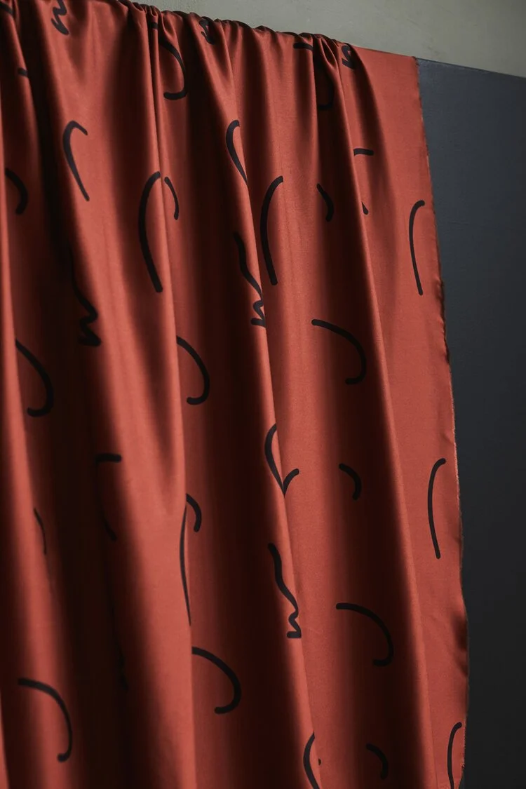 Mind the Maker Doodle Lines Sienna Viscose Twill.jpg