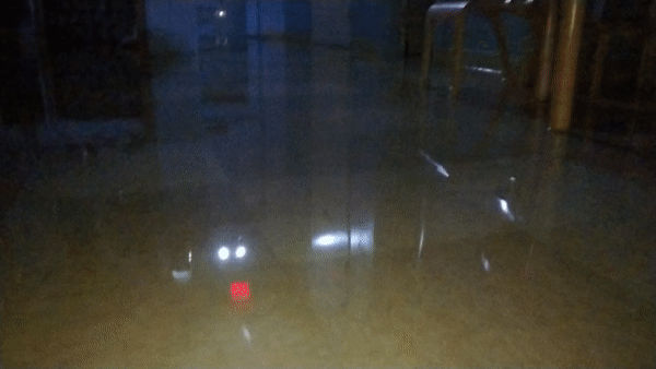December 6th, after it stopped raining this is how much water covered the floor in some areas