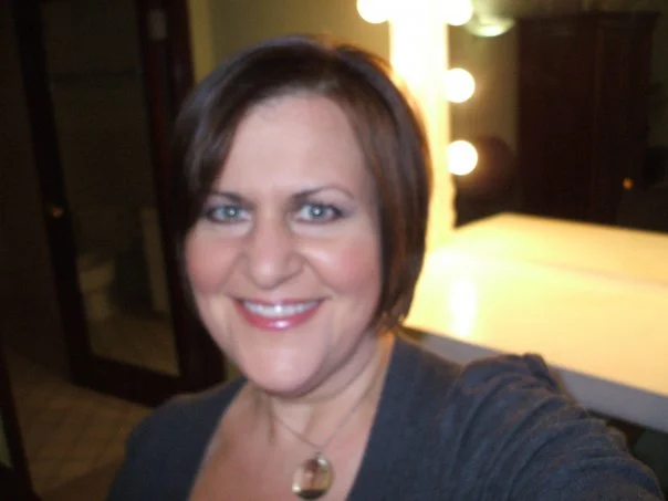 Dressing room at the Bonnie Hunt Show, after they'd done my hair and make-up.