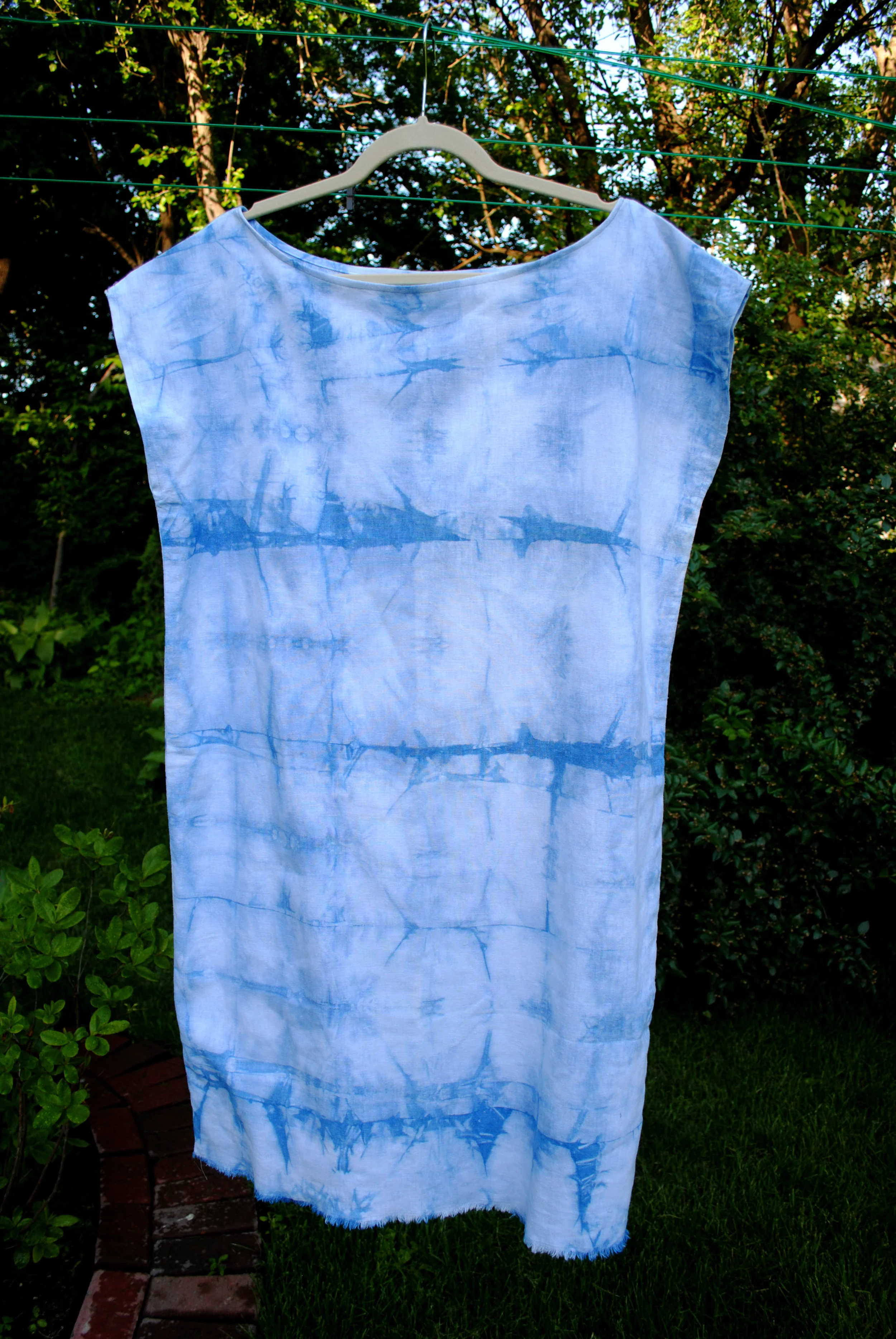 TIDE | organic indigo linen dress