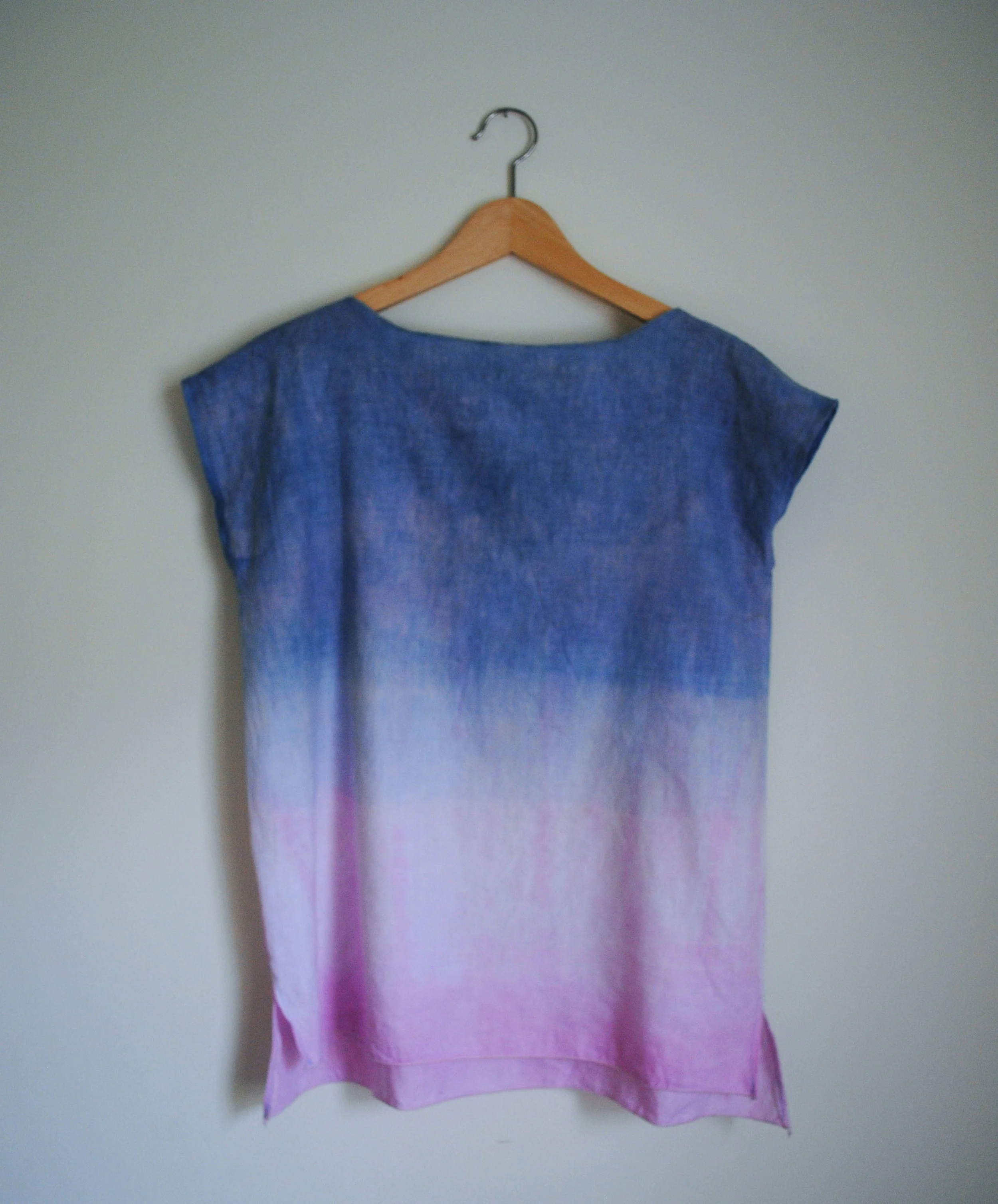 MORNING |  cochineal & organic indigo tissue linen tunic