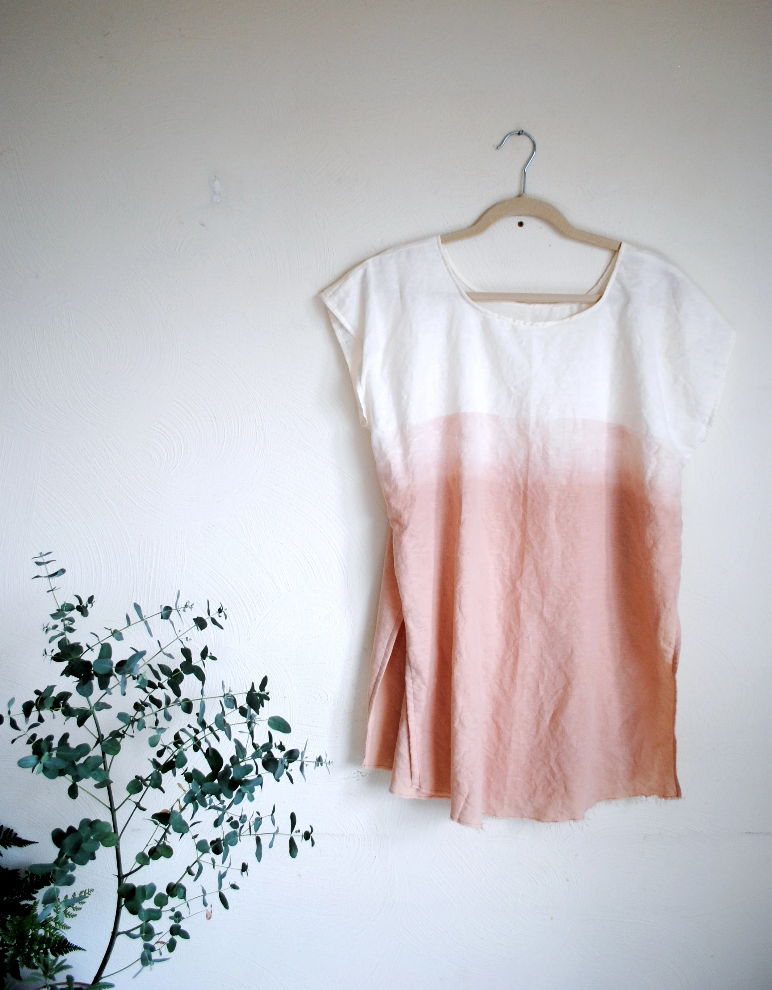 LOW TIDE | avocado seed+ linen/cotton tunic