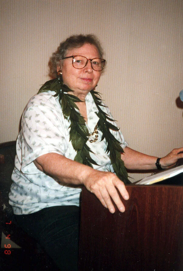 Teaching class in July 1998