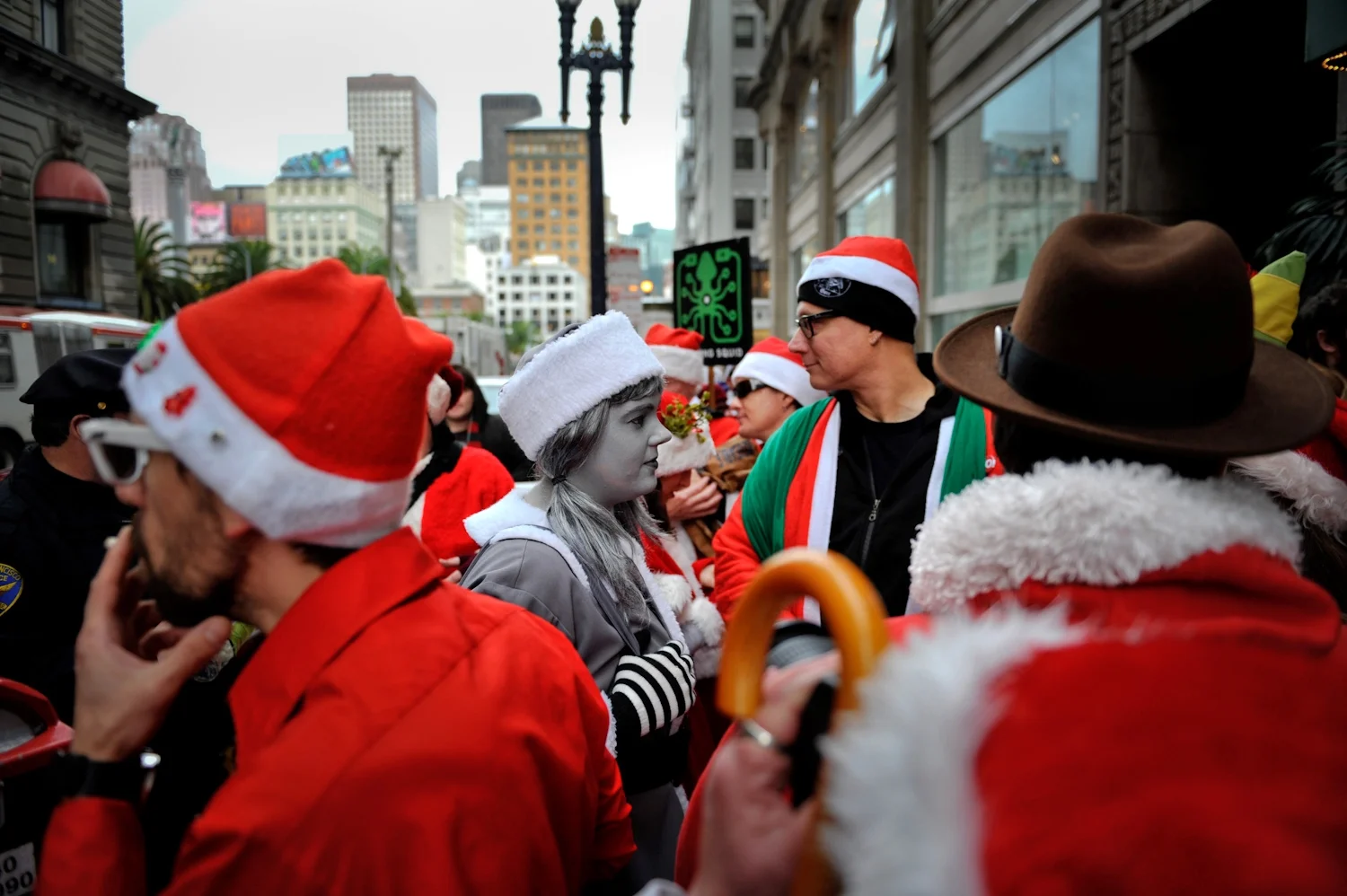 Santa Con. San Francisco, California. Shot for the Associated Press.