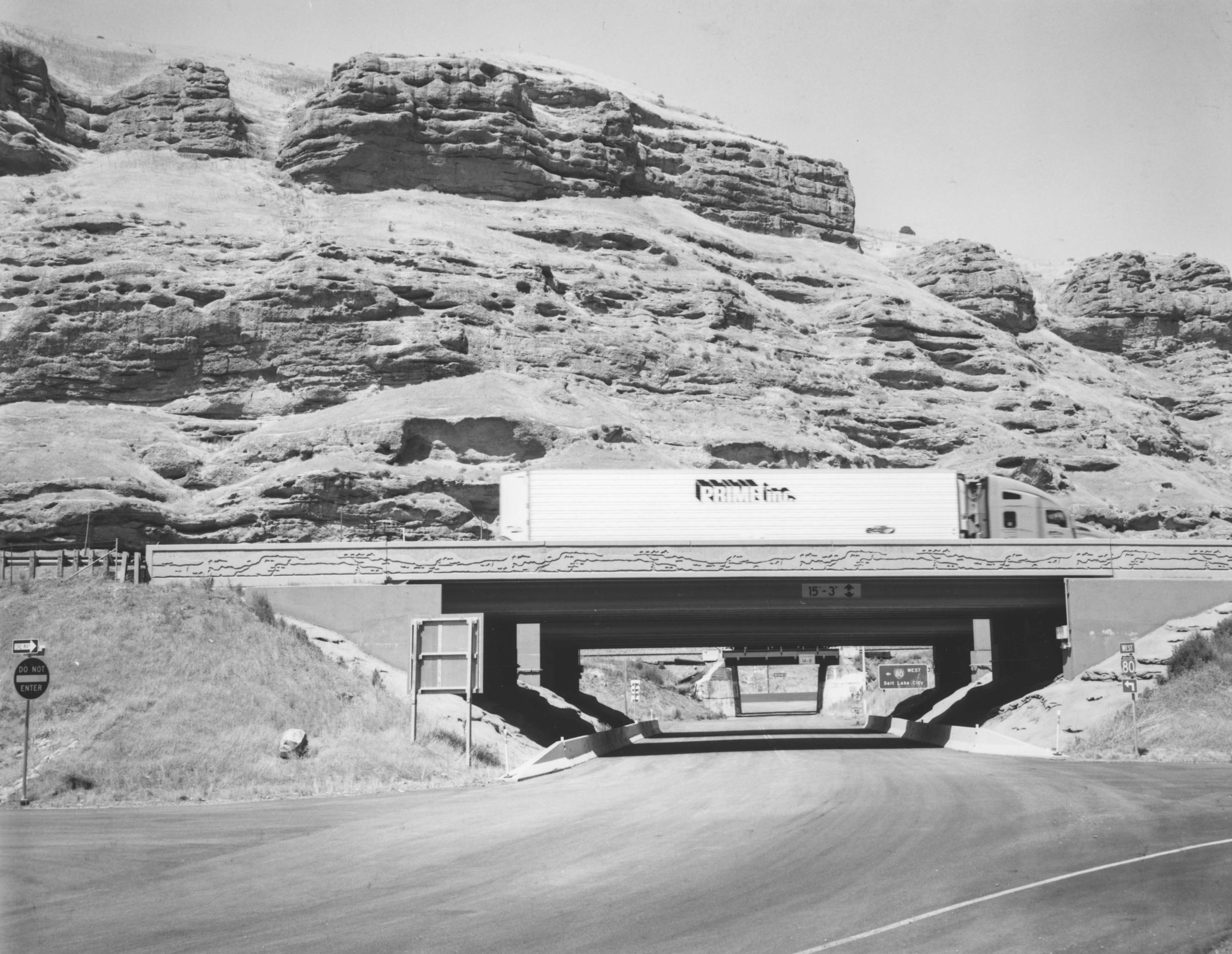   Traversing Echo Canyon, Interstate-80 follows the historic Mormon Overland Trail.   In 1858, the U.S. Army was sent to Utah to quell the Mormon Rebellion and enforce laws prohibiting polygamy. A Mormon militia built fortifications in Echo Canyon to