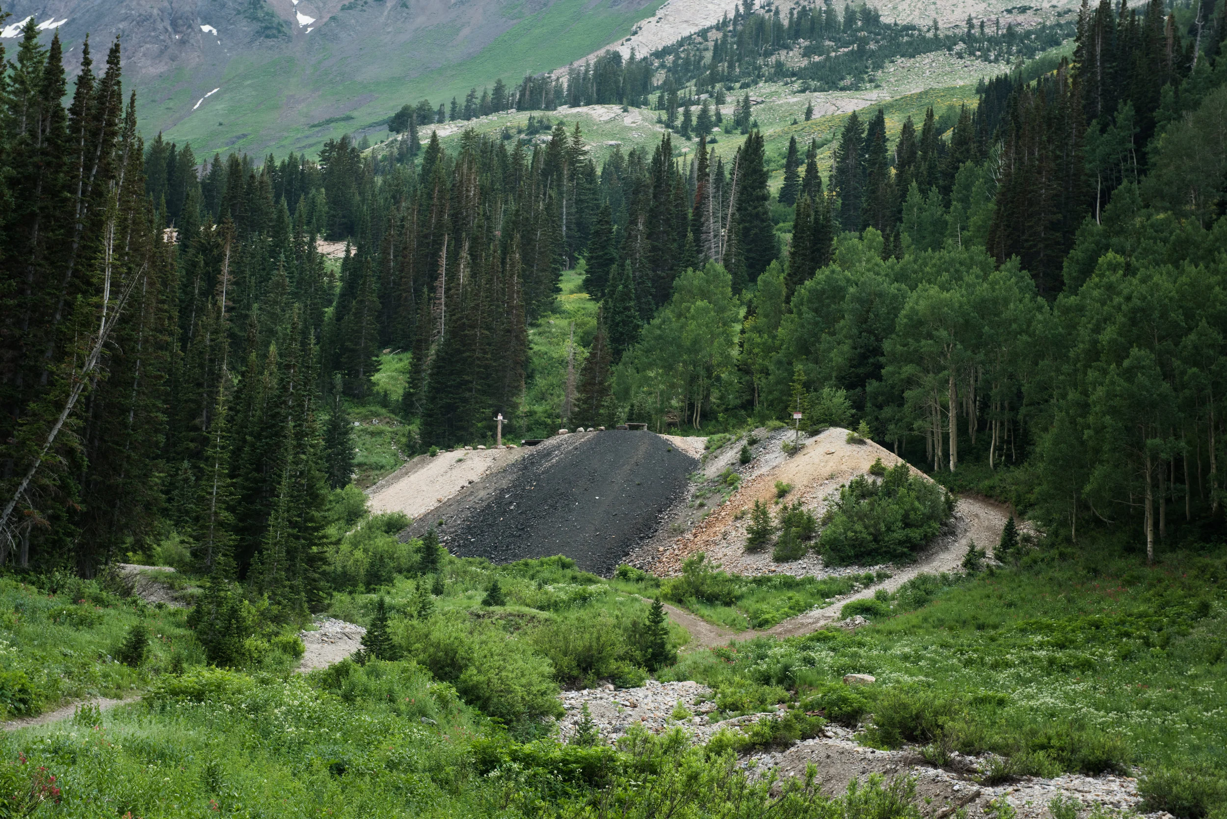 Private property on a mining claim. Mill D, Big Cottonwood Canyon, Wasatch Range, Utah.