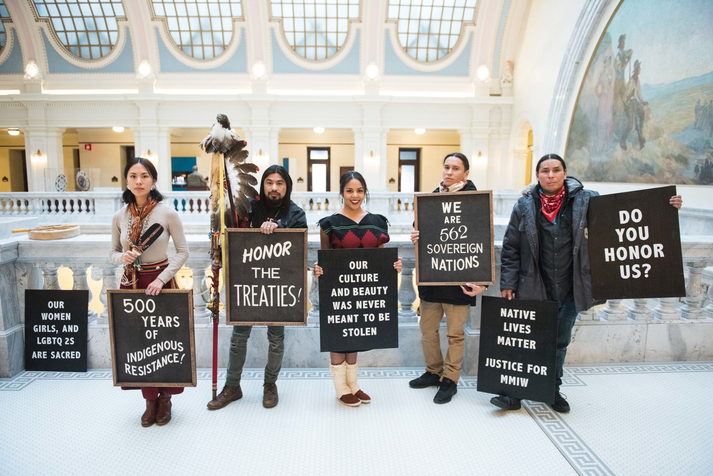  First Nation activists came to testify at the Utah State Capitol against HJR1, legislation that will exclude Utah from the Antiquities Act. The Antiquities Act was intended to allow the President of the United States to set aside certain natural are