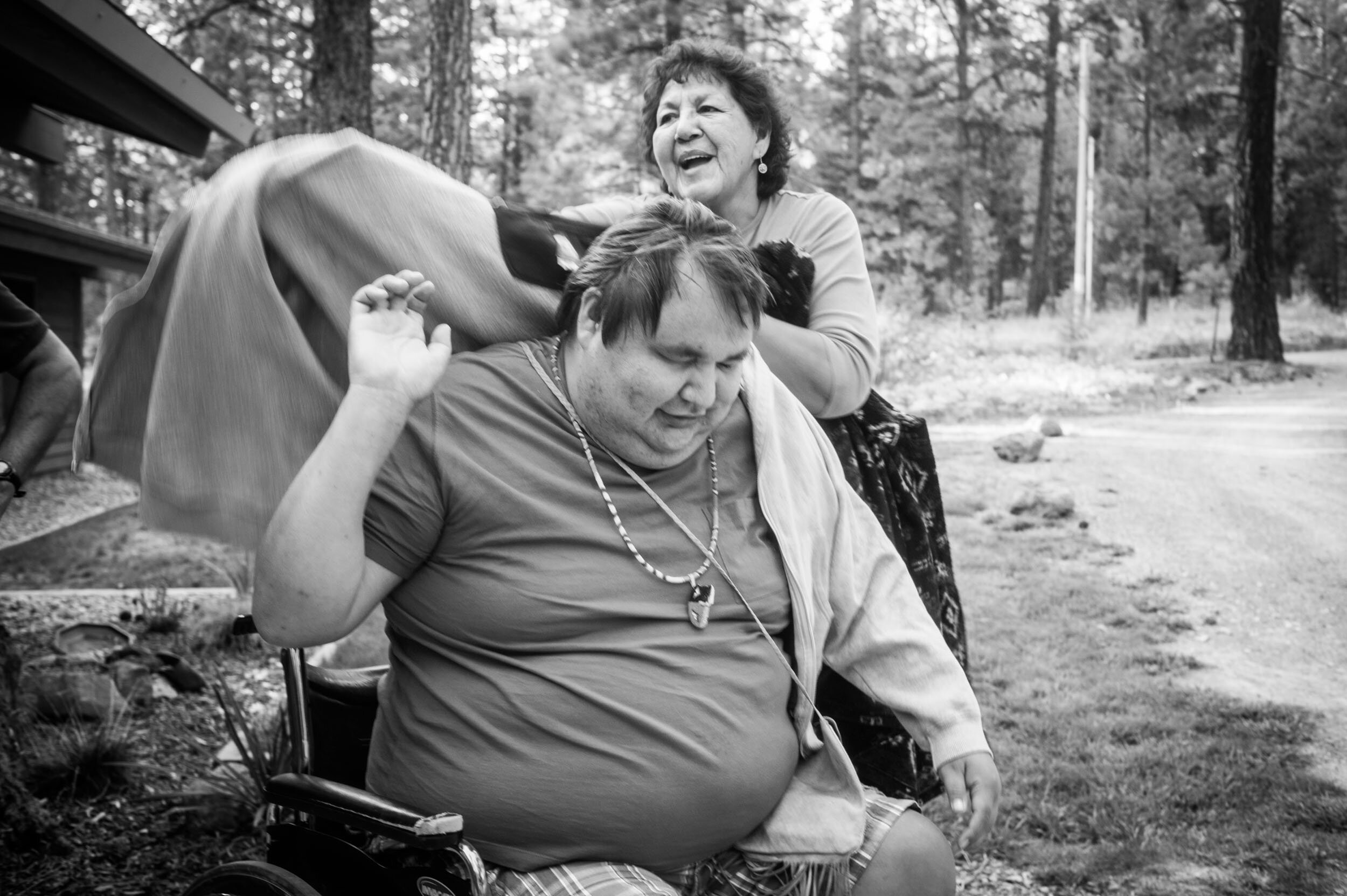  Matthew’s mother, Mary Louise DeRoche, was his primary caregiver. By the mid-2000s Matthew’s diabetes left him blind, an amputee and wheelchair dependent. He said his blindness brought him closer to the Great Spirit. 