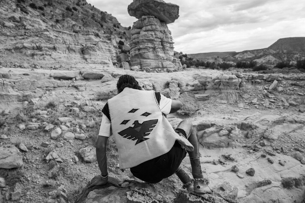   La Cautiva  is a long-term, ongoing photo project that illuminates centuries of Spanish colonial Indigenous enslavement and captivity in the American Southwest. Through portraiture, landscape photography, and documentation of cultural performance, 