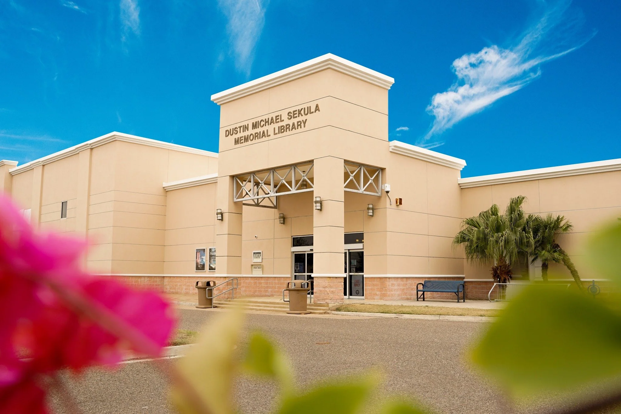 Dustin M. Sekula Memorial Library exterior photo