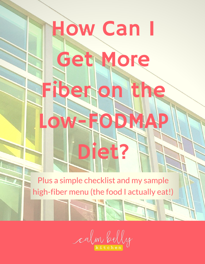 fodmap diet high in fiber