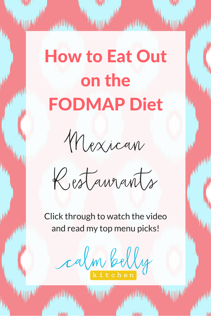 You can still enjoy Mexican food if you're doing the low FODMAP Diet for IBS. Click through to learn the best menu options and strategies so you don't have to miss out.