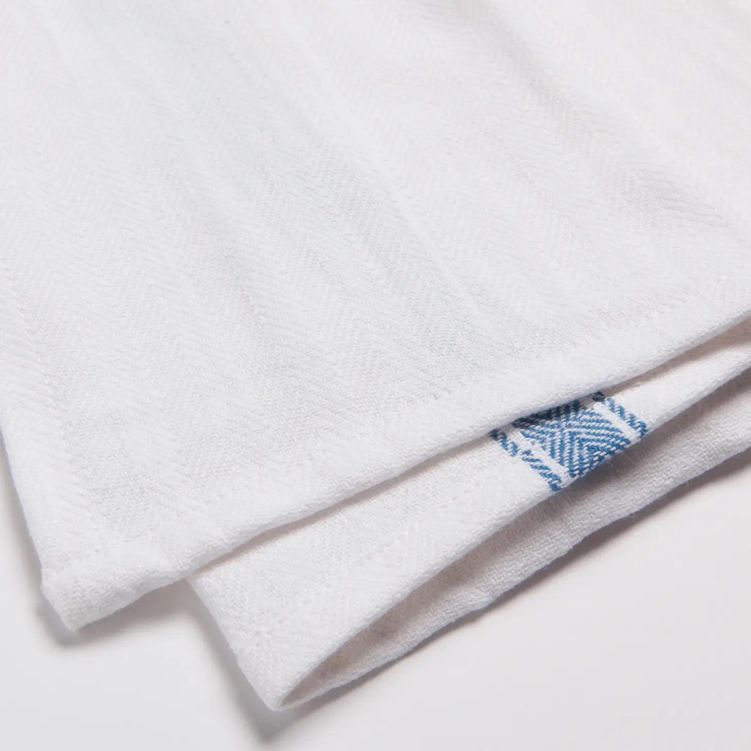 Brooklyn Stripe Delft Blue Dishtowels (Set of 4)
