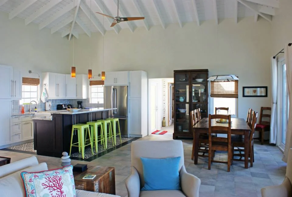 Kitchen and Dining area in the Great Room
