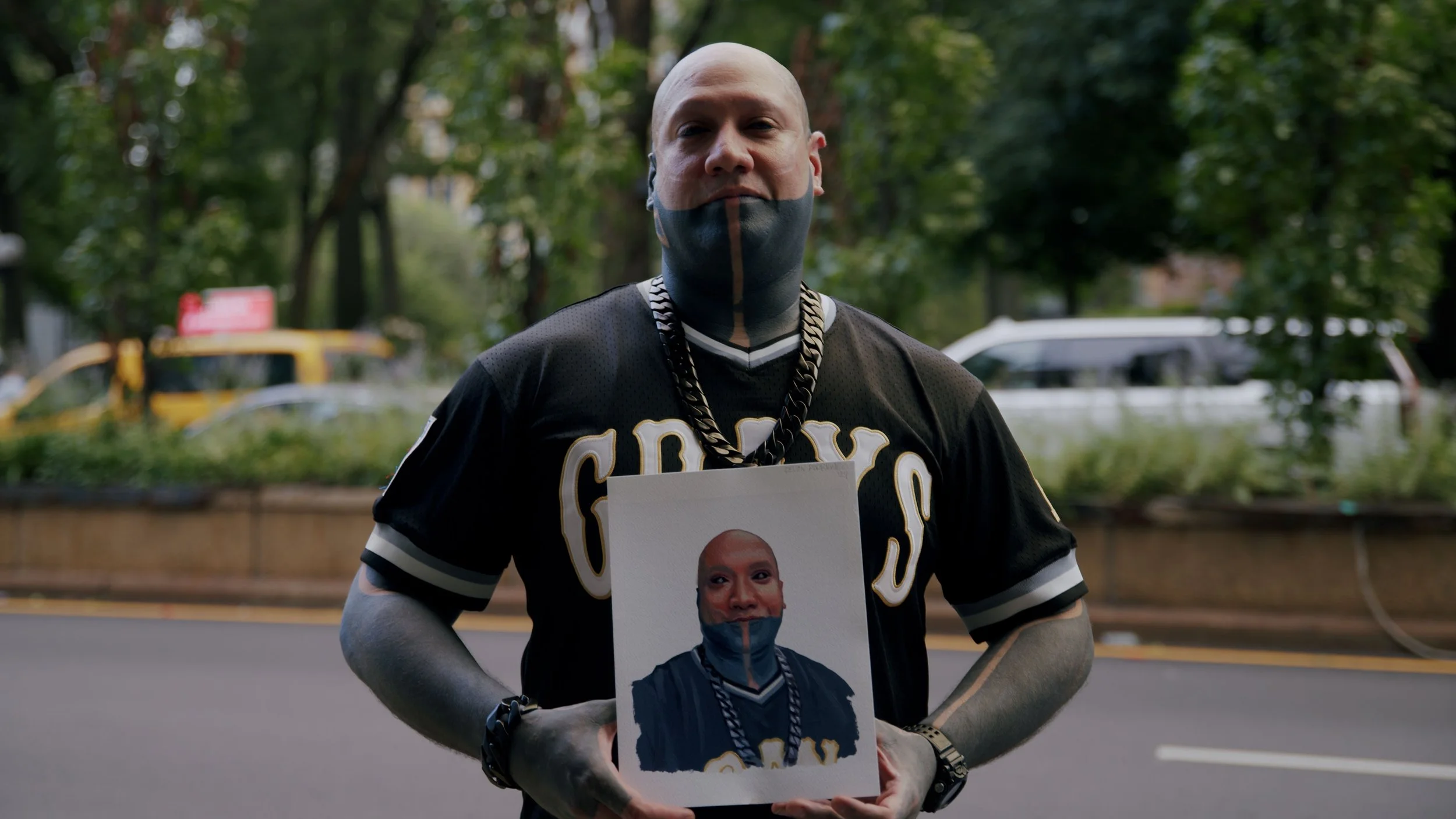 Devon Rodriguez interviews & paints Gunny in New York City