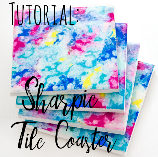 This sharpie craft idea will keep you busy for hours making lots of DIY tile coasters! Create your own colourful tile coasters to brighten up your home. They're easy to make and really effective!
