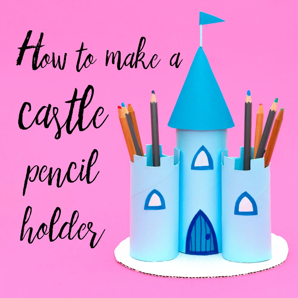 Make a princess castle pencil holder out of old toilet roll tubes! This craft is perfect for a little girl and comes in handy when organising pens and pencils. There's a video at the end of his post showing you how I made this princess craft!