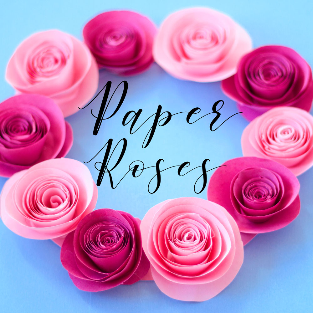 Learn how to make a flower rose wreath out of paper with this craft! This would make a lovely valentines craft. Add ribbon and hang to a wall for DIY home decor, or add a candle in the middle for a pretty rose centrepiece. You could even make it into a boho head dress!