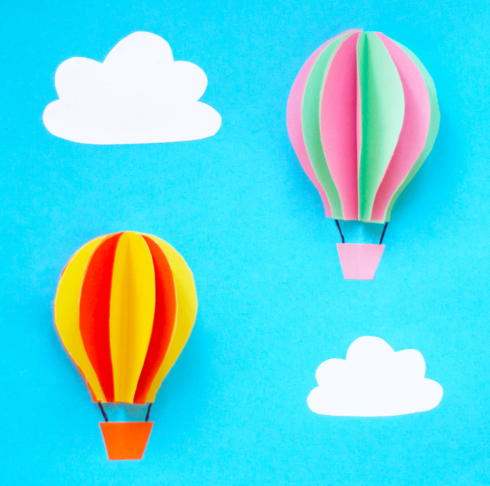 3D Hot Air Balloon Pictures — Doodle and Stitch