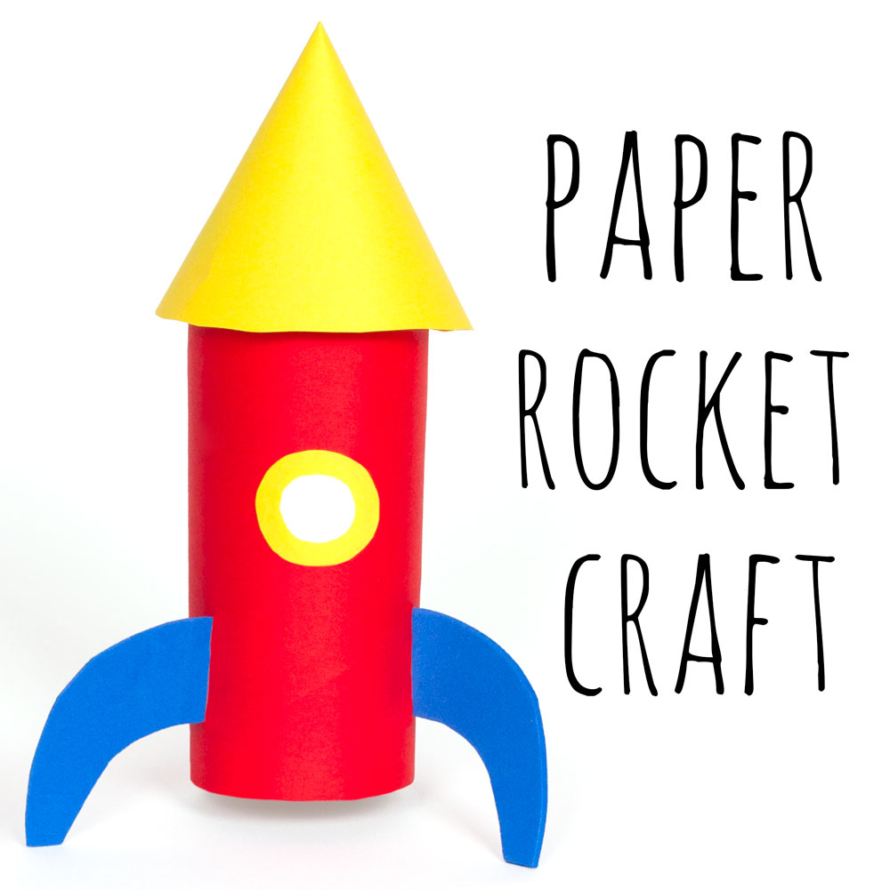 Toilet Paper Roll Rocket Craft