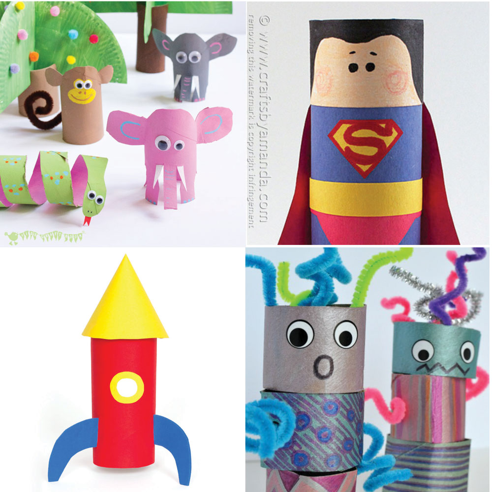 7 x Cardboard Tube Crafts — Doodle and Stitch