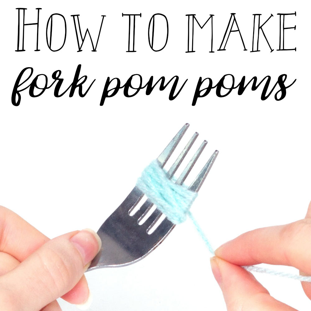 Mekaniker trug Blive kold How To Make Pom Poms With A Fork — Doodle and Stitch